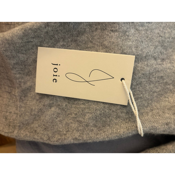 Women's Joie Gray 100% Cashmere Crew Neck Sweater L - Picture 3 of 4
